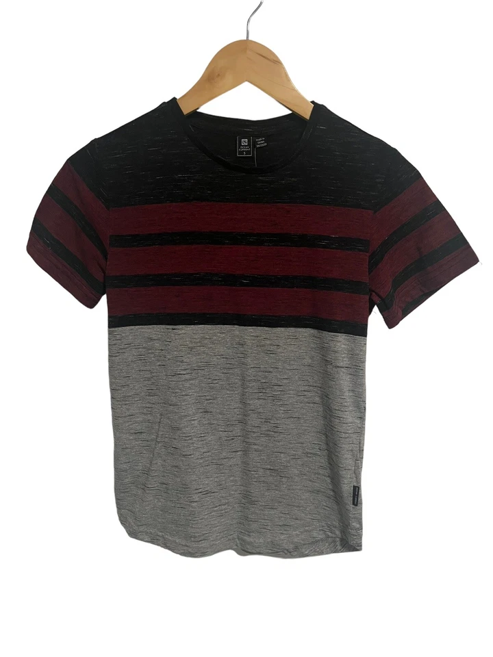 Brand New Ocean Current Boys T-Shirt Small Red Gray Black Short Sleeve Tee Shirt - Image 2 of 4
