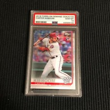 2019 TOPPS ON DEMAND 3D #US109 CARTER KIEBOOM *ROOKIE PSA 10 GEM MINT* NATIONALS