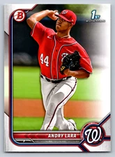 2022 1st Bowman #BP-70 Andry Lara Washington Nationals Baseball Card