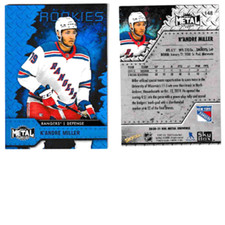 2020-21 Skybox Metal Universe blue parallel hockey card, No, 148, K’Andre Miller