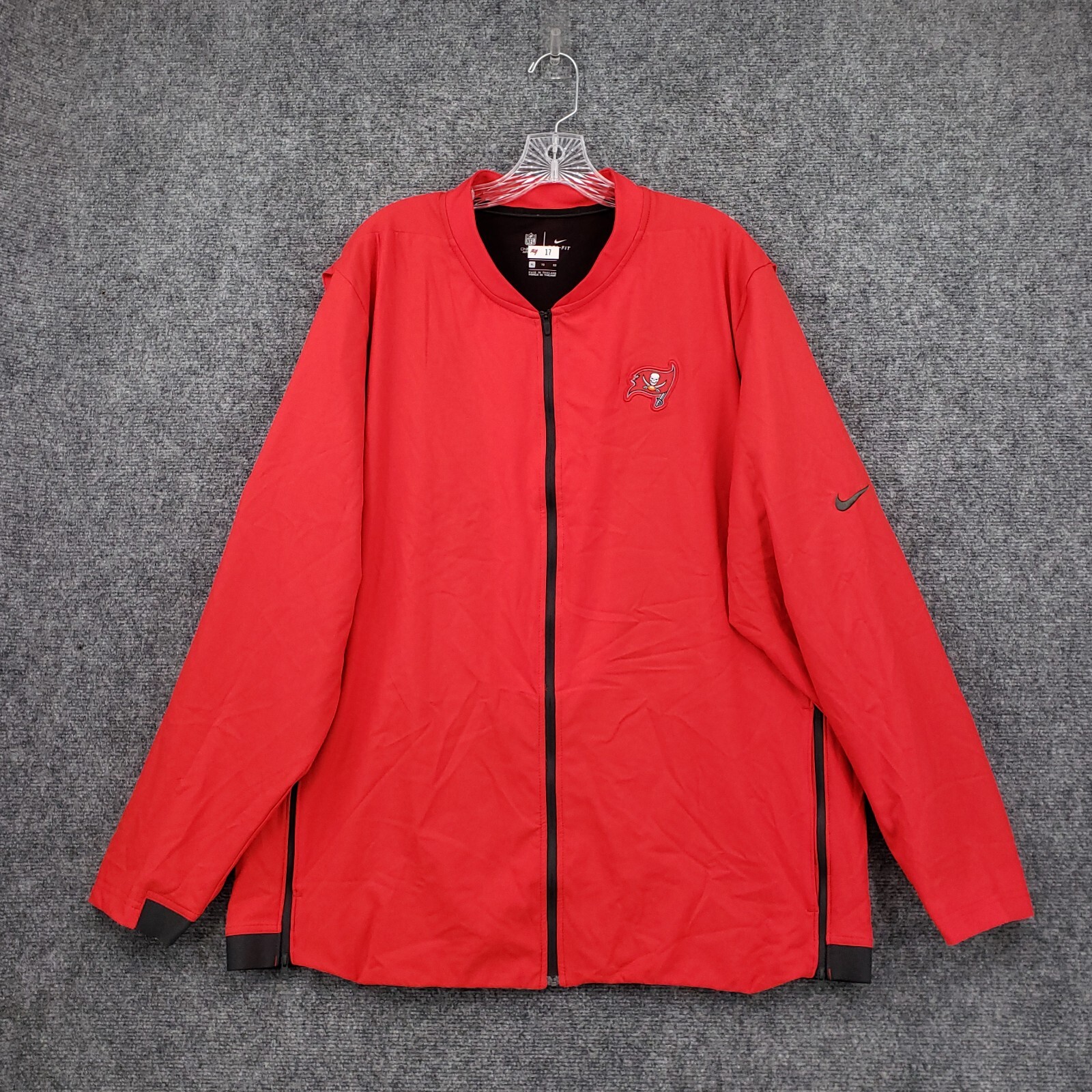 SACAI X NIKE Giacca Tampa Bay Buccaneers NFL uomo XL rossa Nike Dri Fit full zip squadra emessa