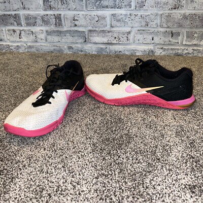 Nike Metcon CD3128-100 Womens Size 10 White Pink Trainers Gym Sneakers  Shoes
