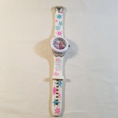 Disney Frozen Watch White Only an Act of Love - Needs Battery NOT TESTED
