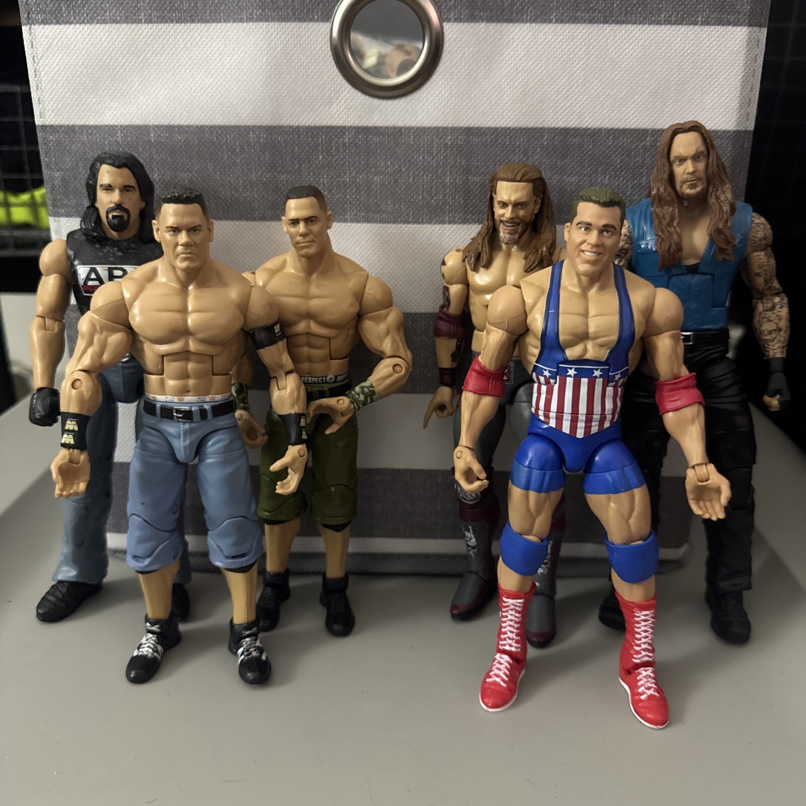Elite Collection WWE Action Figures Lot of 6(Edge, Cena, JBL, undertaker, Angle)