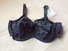 Sculptresse by Panache 44F E Black Rosie Full Cup Underwire Bra 6915 NWT