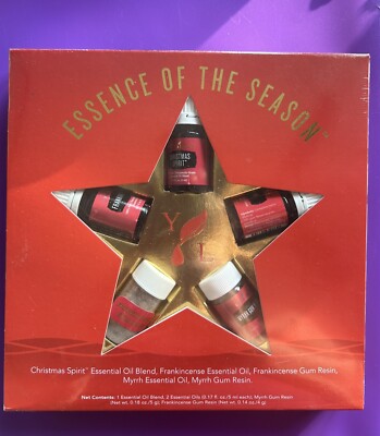 NEW Young Living Essential Oil Essence of the Season Christmas 5 Piece Set