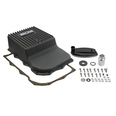 B&M 71395 Hi-Tek Deep HD Transmission Pan, 2013-23 Ram, Black