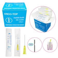 100pcs Dental Endo Irrigation needle tip end-closed side hole 30Ga Single pack