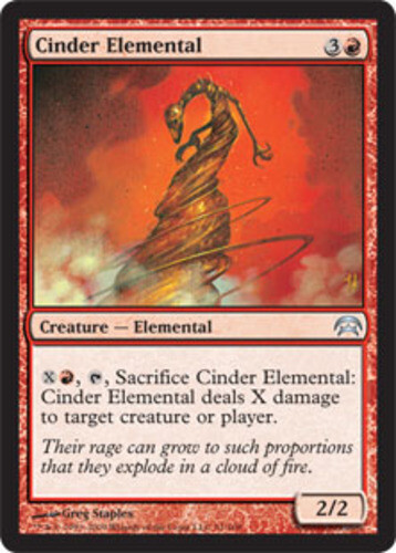 Cinder Elemental x1 - Planechase - Light Play, English - Planechase