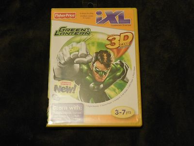 Fisher-Price iXL Learning System Software GREEN LANTERN w/ 3D Game NEW