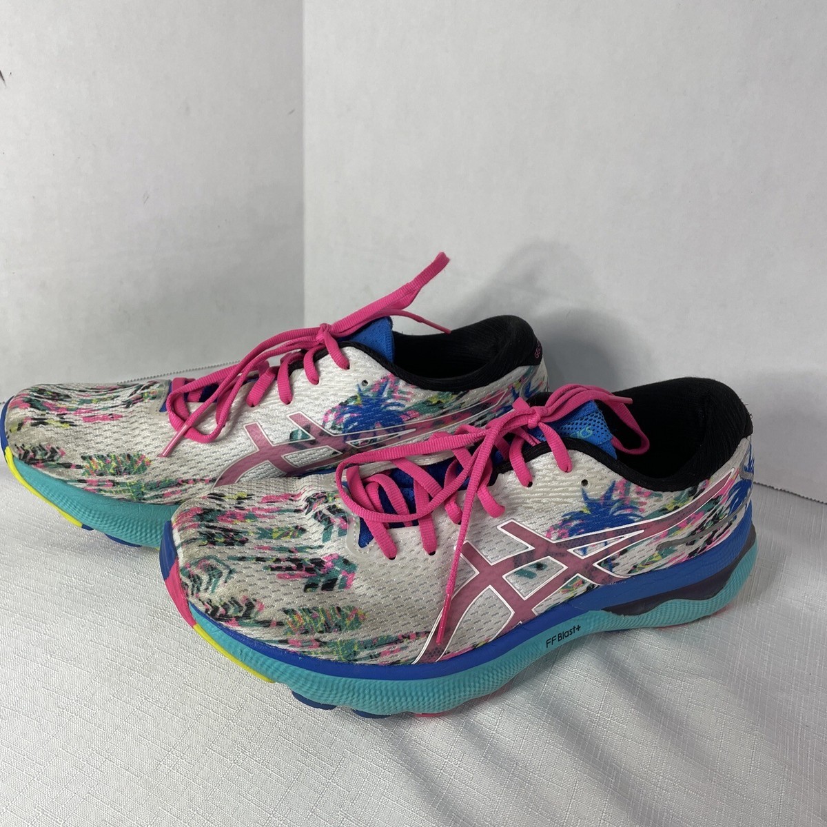ASICS GEL-Nimbus 24 Sz 10.5 Tropical 1012B284-100 Floral Women's