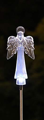 Solar Angel with Halo Lights, LED Garden Stake Outdoor Yard Landscape Decor LED - Picture 1 of 4