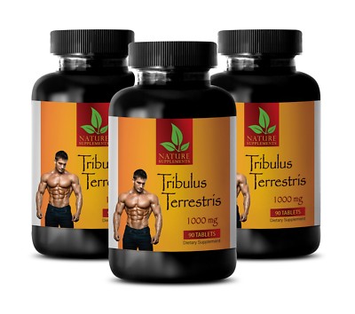 Tribulus Terrestris 1000 - Testosterone - Muscle Mass Supplement - 3Bot 270 Tabs