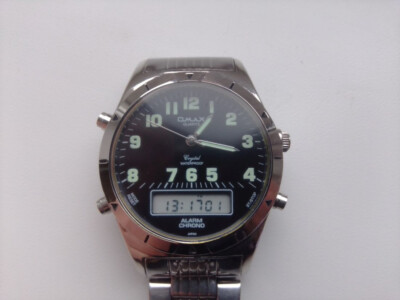 Vintage analog-digital men's watch OMAX ads009 Japan | eBay