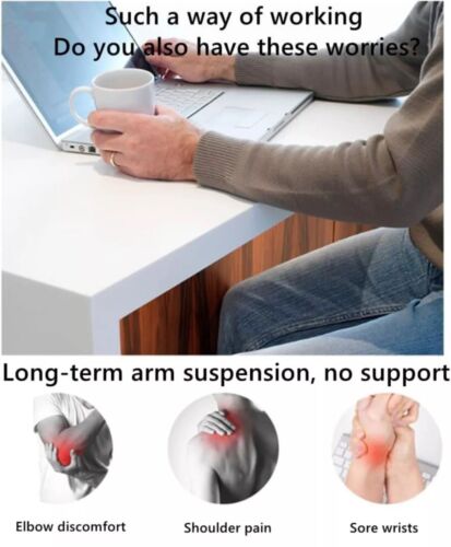 Wrist Rest Ergonomic Chair Armrest Cushions Lifting Adjustment Improve Work - Photo 4/20