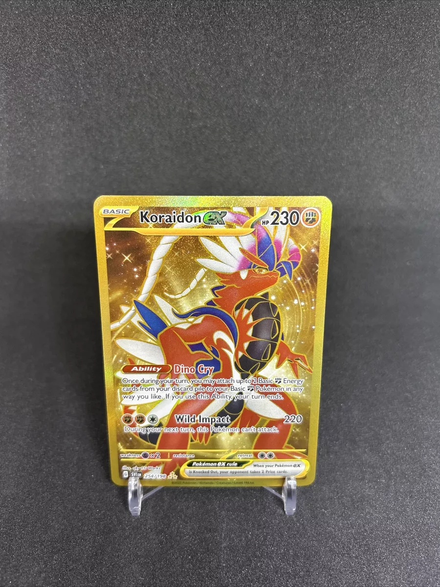 Koraidon EX GOLD 254/198 Pokemon TCG Scarlet & Violet Ultra Rare (CB)