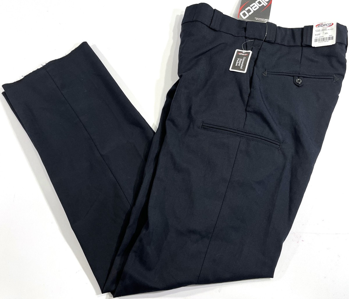 NWT 33x36 ELBECO MENS DISTINCTION POLY WOOL SIDE POCKET PANTS