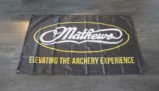 Mathews Banner Flag Archery Archer Guns & Ammo Shop Bow Hunter Crossbow Range