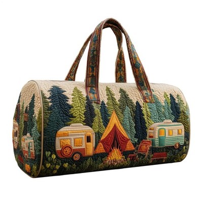 Hippie Van Quilted Duffle Bag, Hippie Quilted Duffle Bags,Weekender Travel Bags