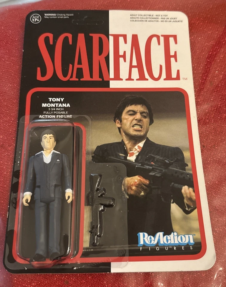 Figura de acción Funko ReAction Scarface Tony Montana 3" nueva Foto 2 de 4