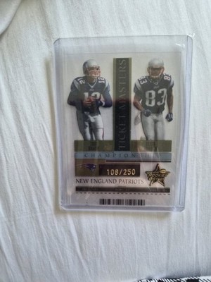 2005 Leaf Rookie and Stars Ticket Masters Gold Tom Brady /250 Acetate Rare SP