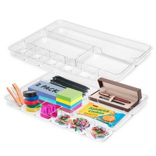 Desk Drawer Organizer Tray with 9 Storage Compartments - For Home and Office ...