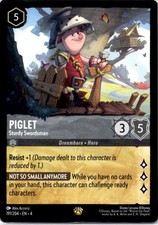 Piglet - Sturdy Swordsman NM Legendary Ursula's Return Lorcana