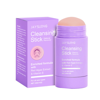 Gentle Solid Cleansing Stick, Makeup Remover for Face & Eyes, Hydrating