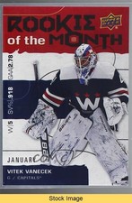 2020 Game Dated Moments Rookie of the Month Achievements Vitek Vanecek READ 09wc