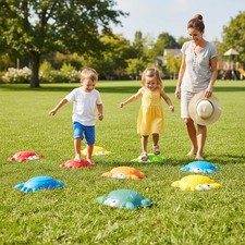 Stepping Stones for Kids 9 Pieces Non-Slip Toddler Stepping Stones Balance Se...