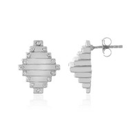 Cavill Zirkon Ohrringe 925 Silber Monosono Kollektion 0,63Ct Rund