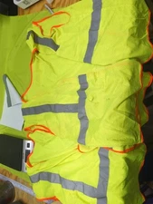 2 High Vis Hi Vis High Visibility Vests Mesh