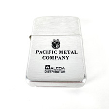 Vintage Zippo Lighter Pacific Metal Company Alcoa Distributor Advertising 1960s