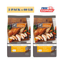 2 Packs, Simply Nourish® Original Adult Dry Dog Food - Chicken & Brown Rice 30LB 1.17 per pound