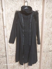 Punk Rave Large Long Black Jacket Gothic Punk