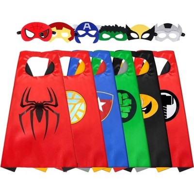 Superhelden Kostüm Kinder, Cape, Maske, Spielzeug, Geburtstag, Halloween, Hal...