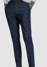Bar III Men's Blue Slim-Fit Solid Dress Suit Pants Size 33W 32L