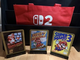 My Nintendo Rewards Classics Super Mario Bros 1 2 3 Desktop Metal Displays Bag