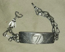 WW2 US ARMY 14th INFANTRY 71st DIVISION GERMANY Silver Bracelet