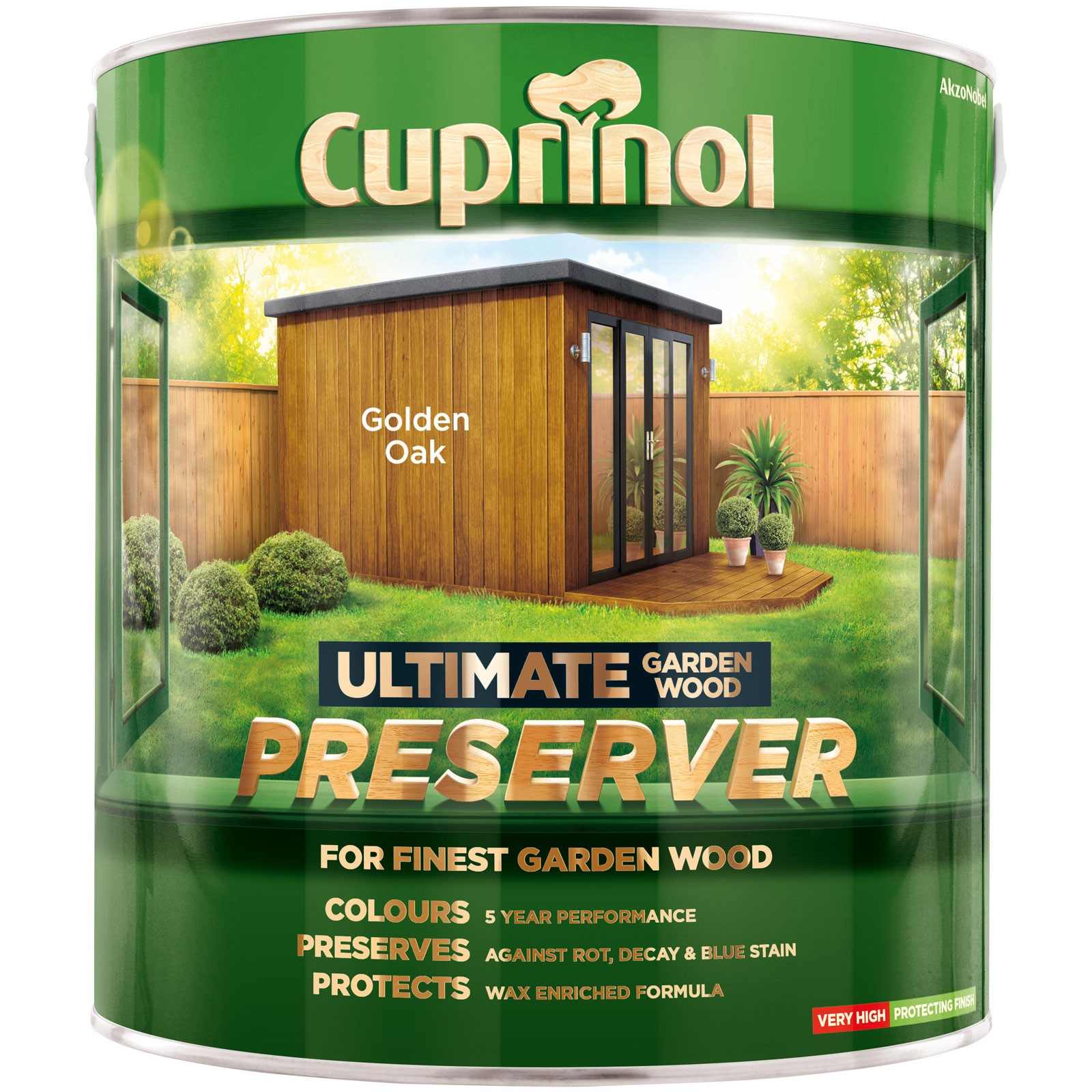 Cuprinol Ultimate Garden Wood Preserver Golden Oak 4 litre