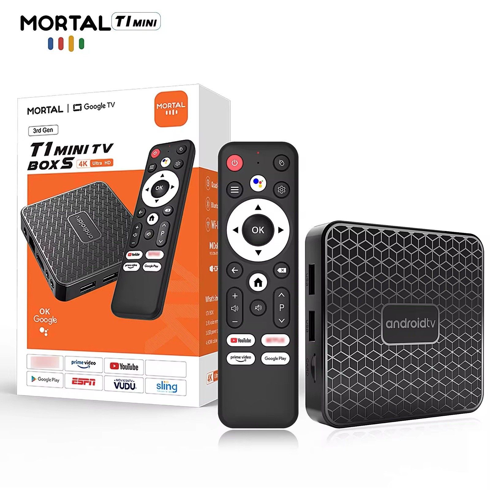 Smart TV Box Mortal T1 MINI Android 14.0 Wifi6 RK3518 ...