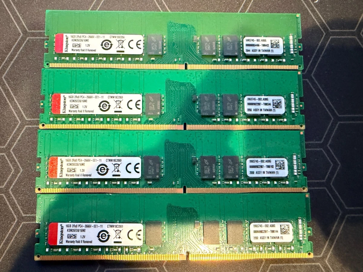 25+ 16 GB Capacity per Module DDR4 SDRAM Memory (RAM) 4 Modules