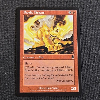 Magic: The Gathering Odyssey Pardic Firecat Common 211 Lightly Played