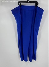 Chico's Womens Blue Zenergy Stretch Pockets Pull-On Cropped Pants Size 4