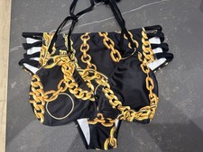 Women’s New Black And Gold Bikini In XL/14