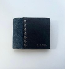 Diesel Bifold Wallet Black Denim Y2K Original Wallet Men JPN Vintage