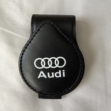 1Pc Car Leather Sunglasses Sun Visor Mount Audi Eye Glasses Clip Holder Fastener