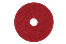3M Red Buffer Pad 5100, 19" Floor Buffer, Machine Use (Case of 5)