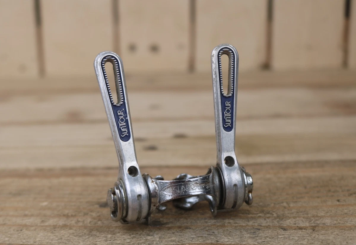 Jeux De Manettes De Vitesses Suntour Vintage Pour Vélo De Course, Argentées