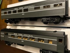 MTH RK, Streamline New York Central Pass Set, #30-6083, 2-Car Coach Set, NEW